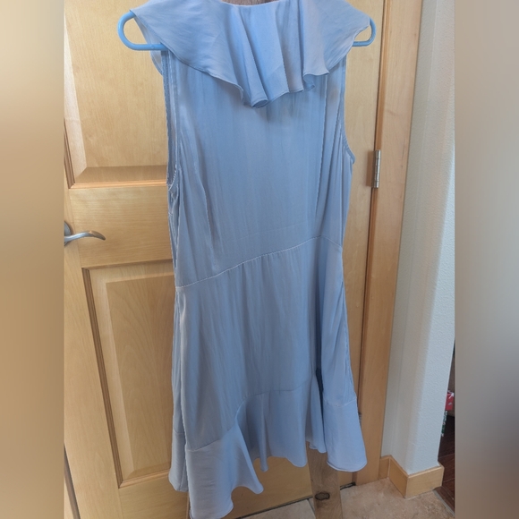 Altar'd State Soft Blue Ruffle Midi Dress - Picture 9 of 11